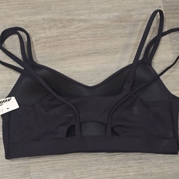 Avia Medium Suppprt Strappy Sports Bra- Black - Picture 8 of 8